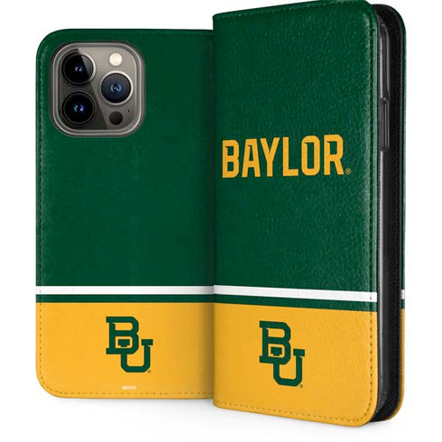 Baylor University BU Split iPhone 15 Pro Max Folio Case