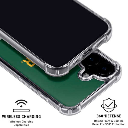 Baylor University BU Split iPhone 16 Plus Clear Case