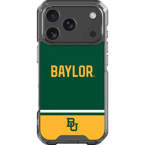 Baylor University BU Split iPhone 17 Pro Clear Case