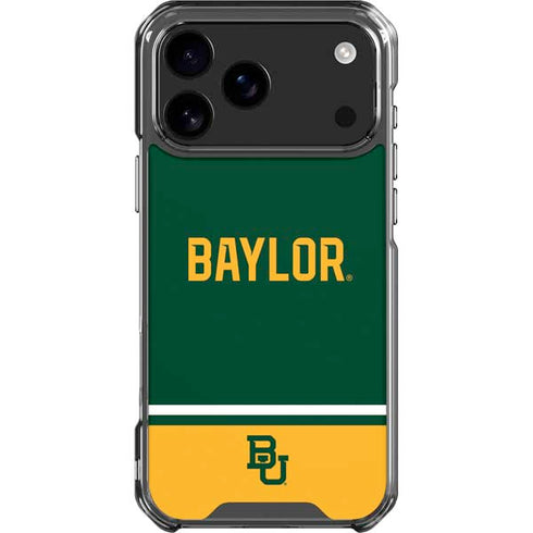 Baylor University BU Split iPhone 17 Pro Max Clear Case