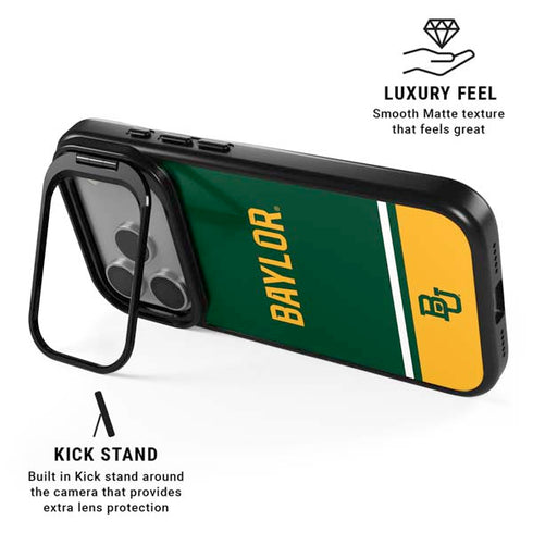 Baylor University BU Split iPhone 17 Pro Max Kickstand Case