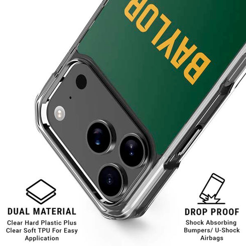 Baylor University BU Split iPhone 18 Pro Clear Case