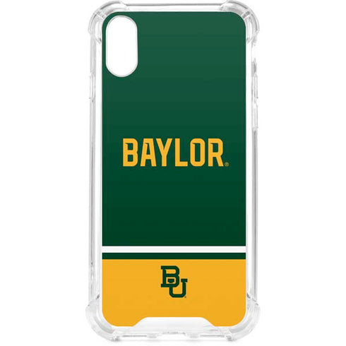 Baylor University BU Split iPhone XS Clear Case