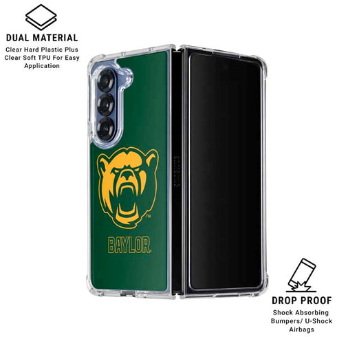 Baylor University Mascot Galaxy Z Fold7 Clear Case