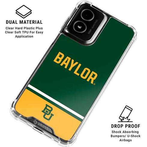 Baylor University BU Split Moto G Power 5G (2024) Clear Case