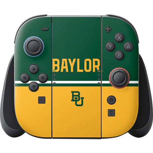 Baylor University BU Split Nintendo Switch 2 (2025) Joy-Con Controller Skin