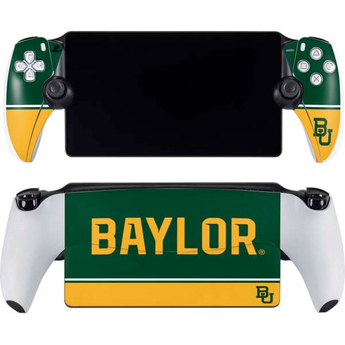 Baylor University BU Split PlayStation Portal Remote Player Skin