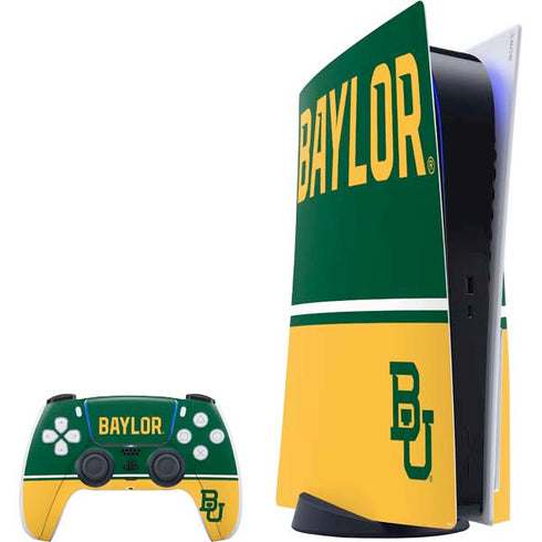 Baylor University BU Split PlayStation PS5 Skins