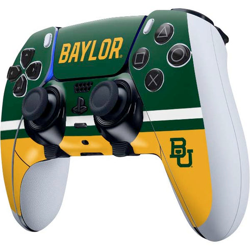 Baylor University BU Split PS5 DualSense Edge Pro Controller Skin