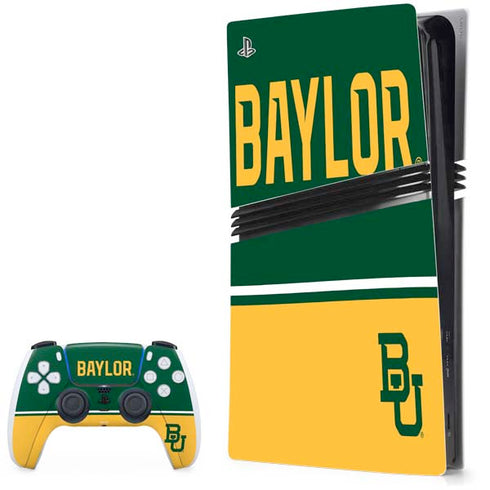 Baylor University BU Split PlayStation PS5 Skins
