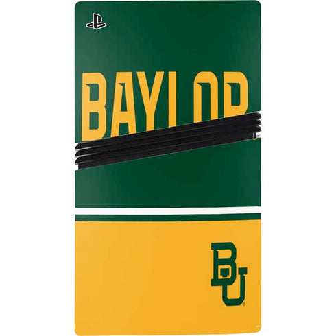 Baylor University BU Split PS5 Pro Disk Console Skin