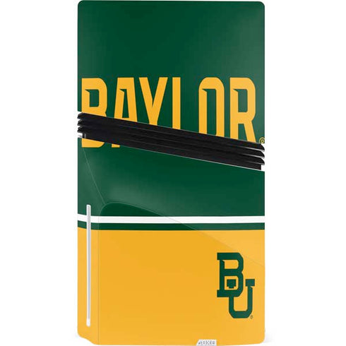 Baylor University BU Split PS5 Pro Disk Console Skin