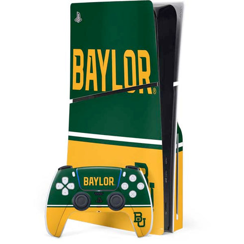 Baylor University BU Split PlayStation PS5 Skins