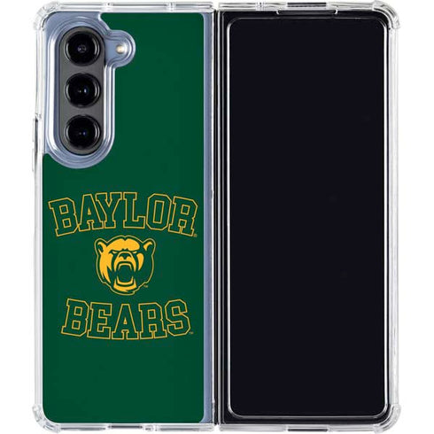 Baylor University Bears Mascot Galaxy Z Fold5 5G Clear Case