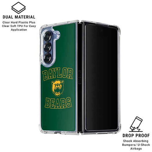 Baylor University Bears Mascot Galaxy Z Fold6 Clear Case