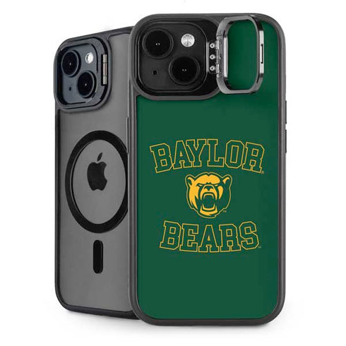 Baylor University Bears Mascot iPhone 14 Plus Kickstand Case