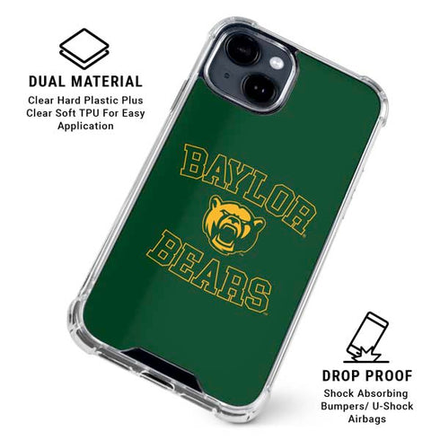 Baylor University Bears Mascot iPhone 15 Clear Case