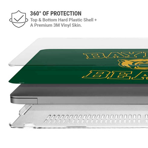 Baylor University Bears Mascot MacBook Pro 14in (2021-24) Case plus Skin