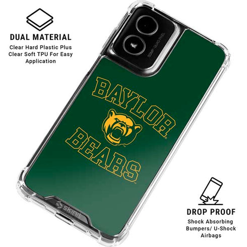 Baylor University Bears Mascot Moto G Power 5G (2024) Clear Case