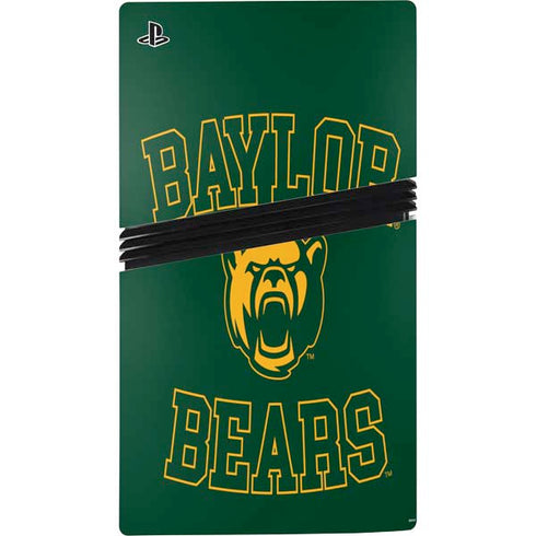 Baylor University Bears Mascot PS5 Pro Disk Console Skin