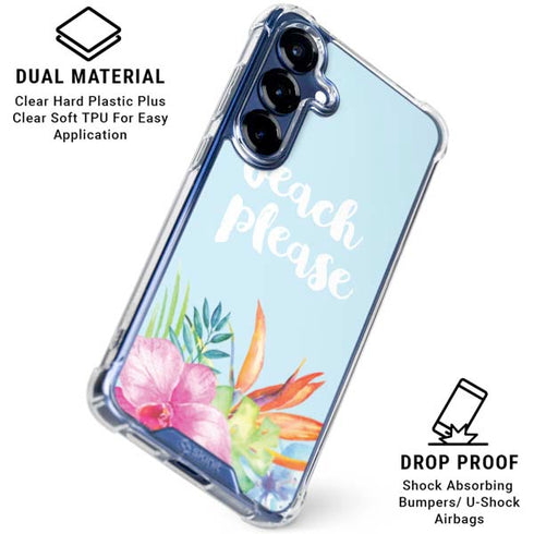 Beach Please Galaxy S25 Clear Case
