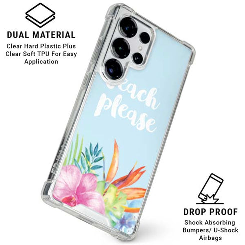 Beach Please Galaxy S25 Ultra Clear Case