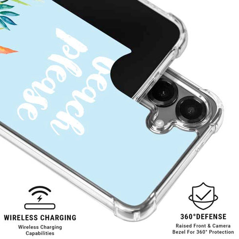 Beach Please Galaxy S26 Clear Case