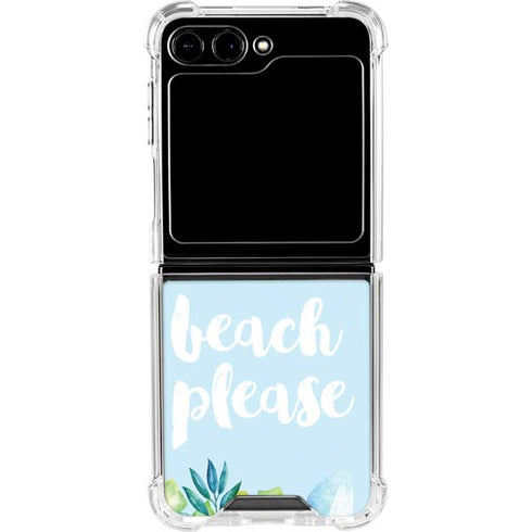 Beach Please Galaxy Z Flip6 Clear Case