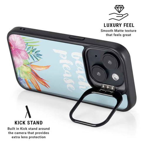 Beach Please iPhone 15 Kickstand Case