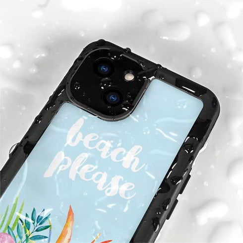 Beach Please iPhone 15 Plus Waterproof Case