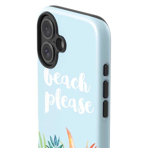 Beach Please iPhone 16 Plus Impact Case
