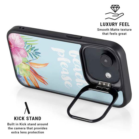 Beach Please iPhone 16e Kickstand Case