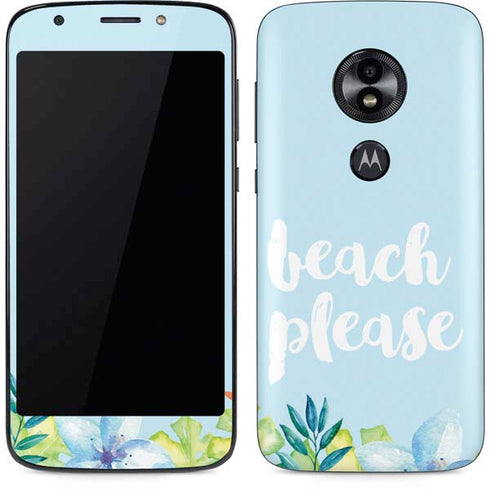 Beach Please Moto E5 Play Skin