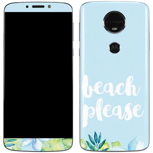Beach Please Moto E5 Plus Skin