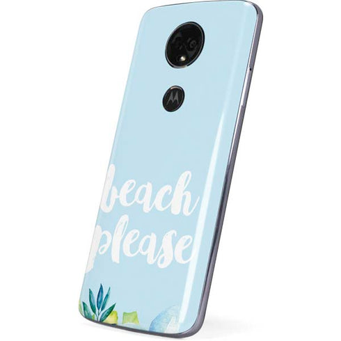 Beach Please Moto E5 Plus Skin