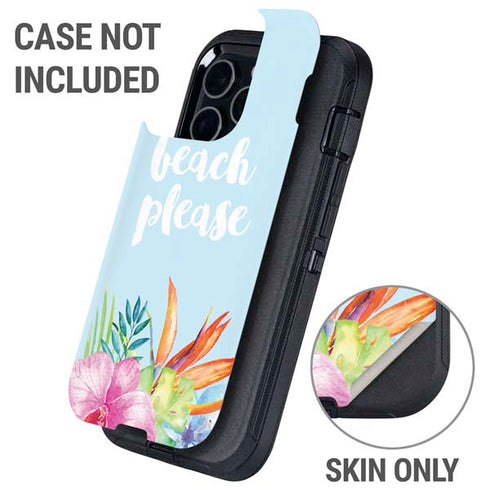 Beach Please Otterbox Defender iPhone Skin