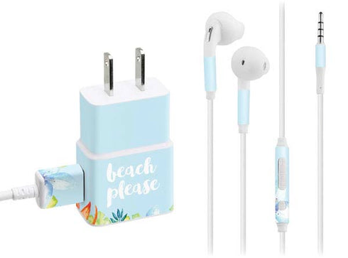 Beach Please Phone Charger Skin