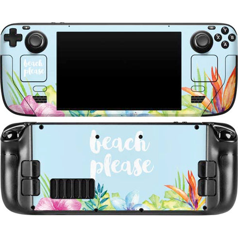 Beach Please Steam Deck Handheld Gaming Computer OLED Skin