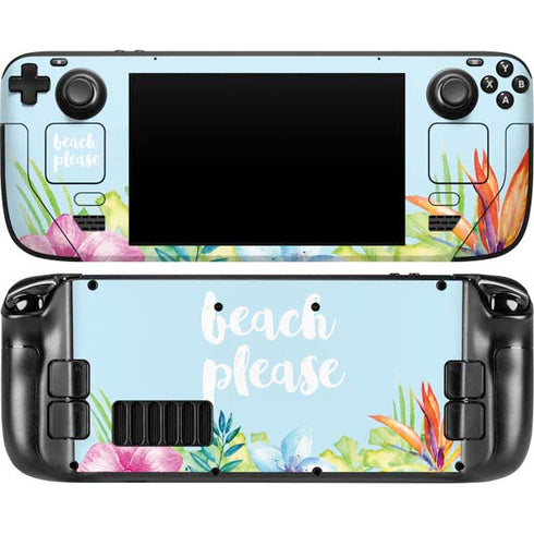 Beach Please Steam Deck Handheld Gaming Computer Skin