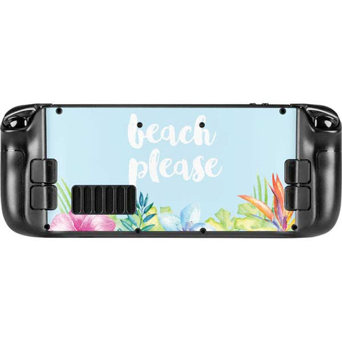 Beach Please Steam Deck Handheld Gaming Computer Skin