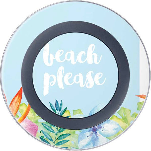 Beach Please Wireless Charger Skin