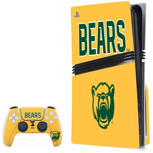 Baylor University Bears PS5 Pro Disk Bundle Skin