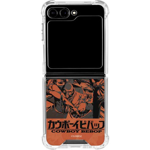 Cowboy Bebop Bebop Crew Galaxy Z Flip6 Clear Case