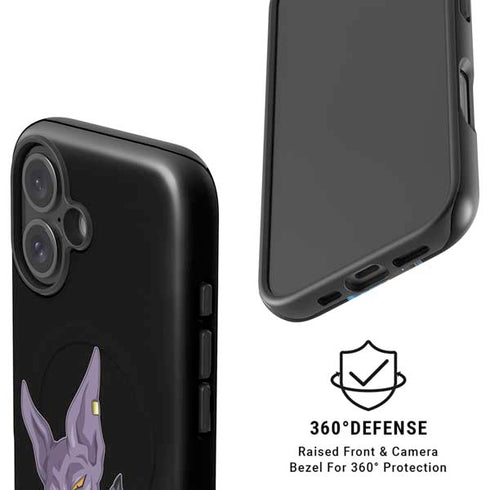 Dragon Ball Super Beerus Portrait iPhone 16 Magsafe Impact Case