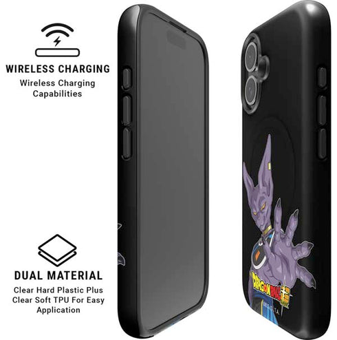 Dragon Ball Super Beerus Portrait iPhone 16 Magsafe Impact Case