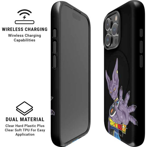 Dragon Ball Super Beerus Portrait iPhone 16 Pro Magsafe Impact Case