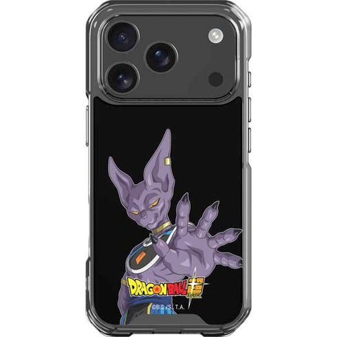 Dragon Ball Super Beerus Portrait iPhone 18 Pro Clear Case