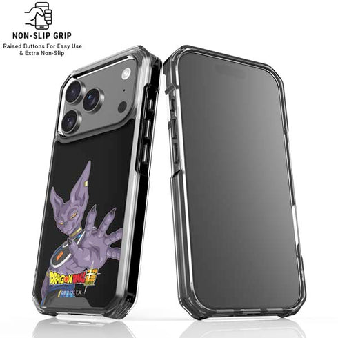 Dragon Ball Super Beerus Portrait iPhone 18 Pro Clear Case