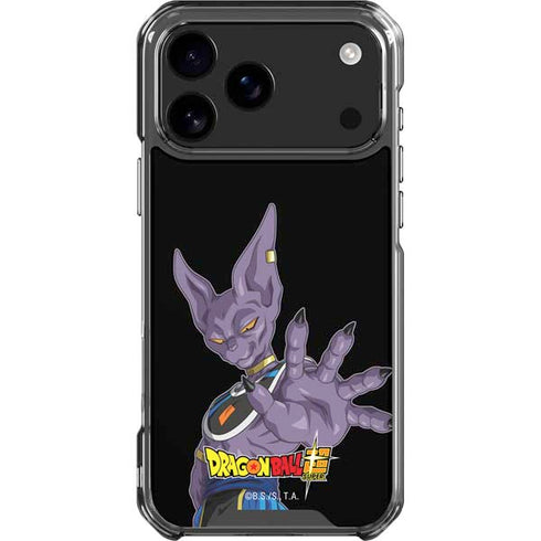 Dragon Ball Super Beerus Portrait iPhone 18 Pro Max Clear Case