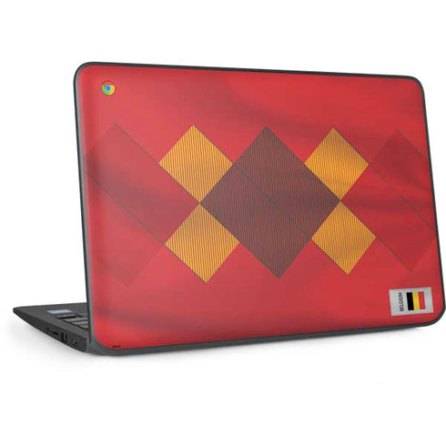 Belgium Soccer Flag HP Chromebook Skin